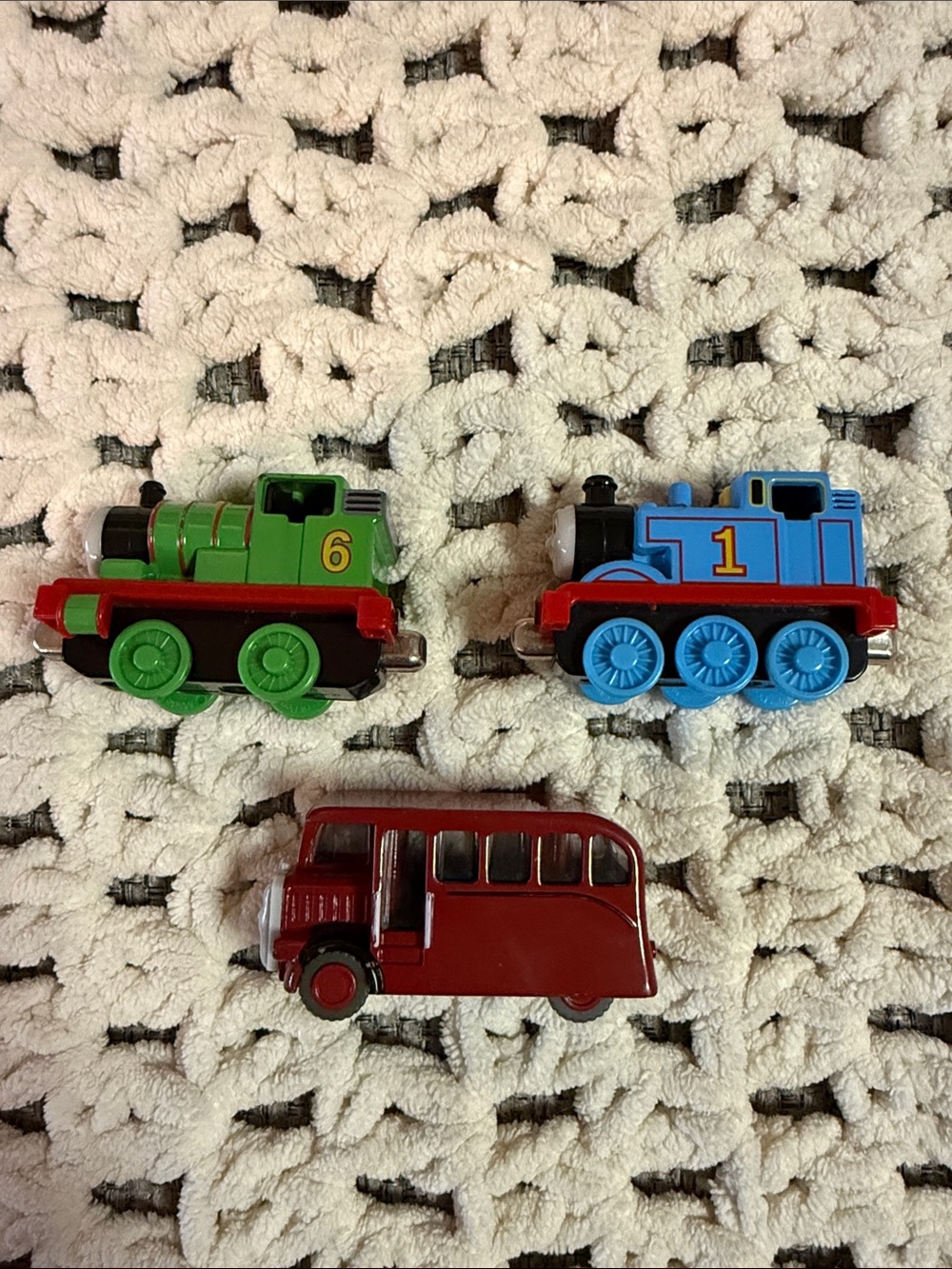 Thomas Percy and Bertie die-cast train cars